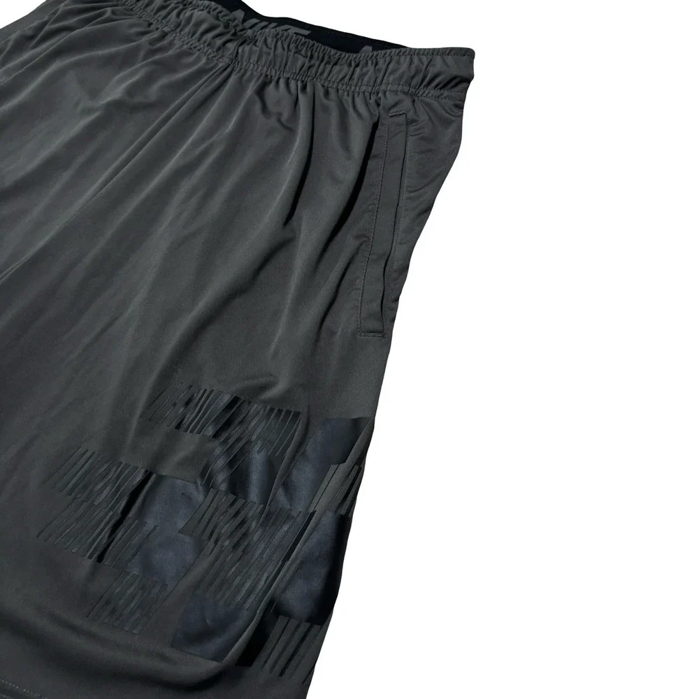 Nike Dri Fit Men's Athletic Gym Training Baggy Shorts Gray Size Large 30 x 9